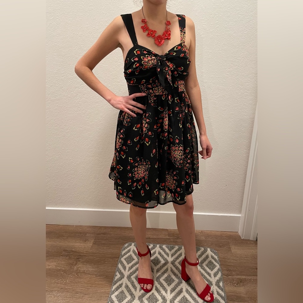 Candie’s Black Pattern Dress
